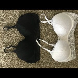 Two Padded Bralettes Large